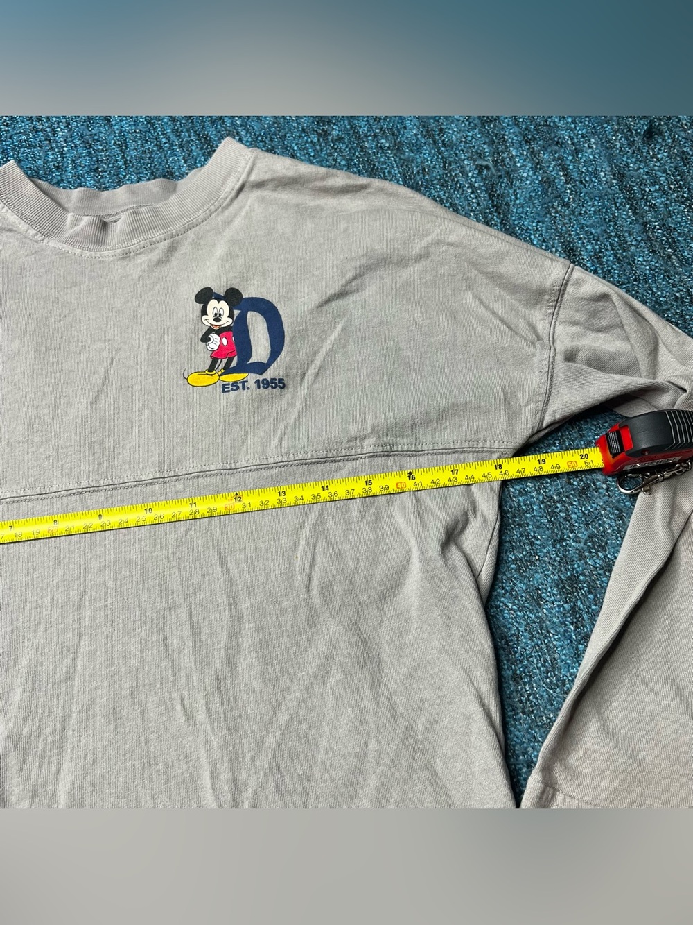 Disneyland Resort Youth Spirit Jersey in Gray Mickey Donald Pluto Goofy Large - Picture 6 of 7